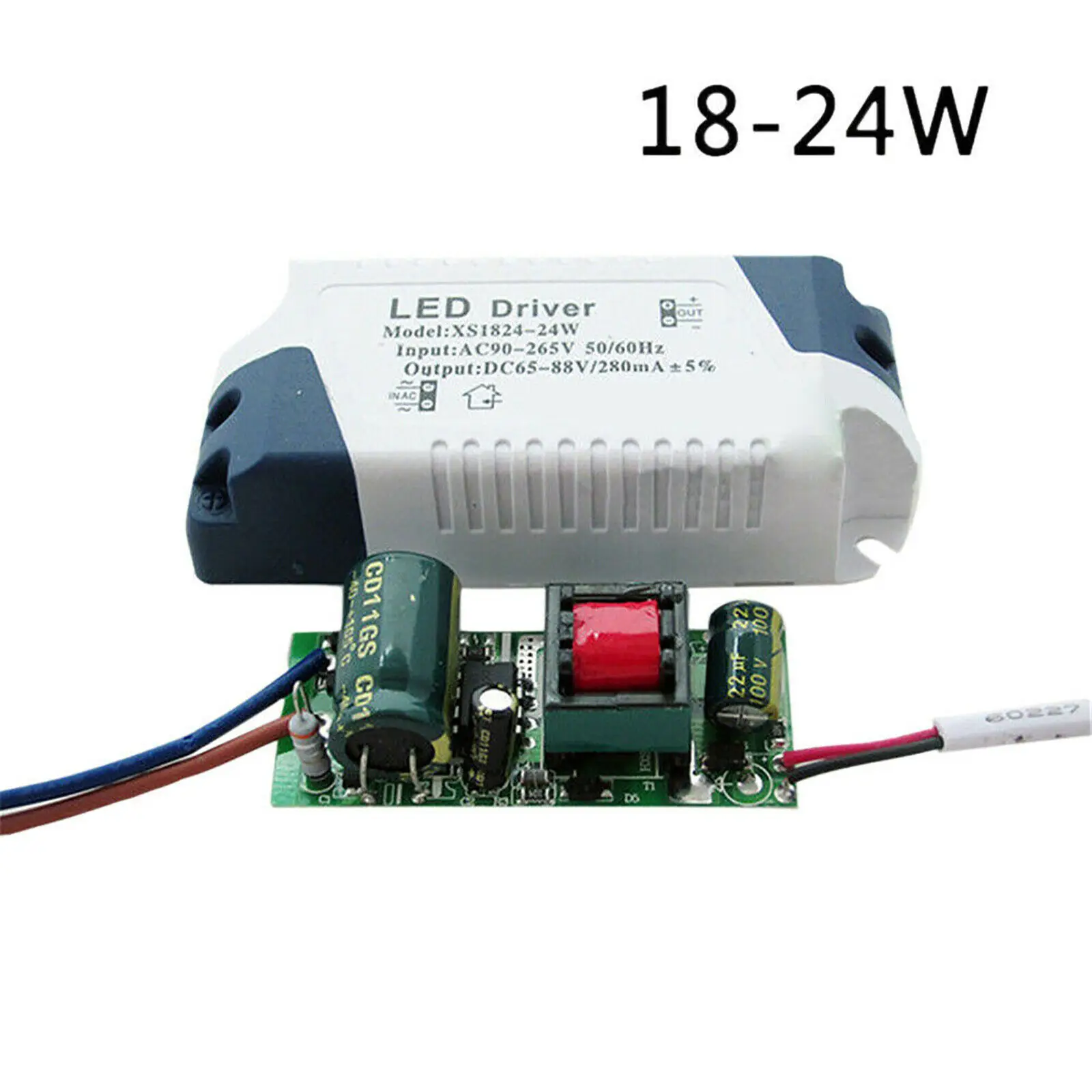 280mA LED sterownik AC 90-265V transformator światła prąd stały Adapter do zasilacza do reflektorów sufitowych światła uliczne