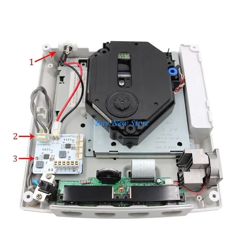 

20CE for DC Power Supply Board Replacement 12V Power Board Game Console Repair Part for DreamCast for DC DreamPSU Rev2.0