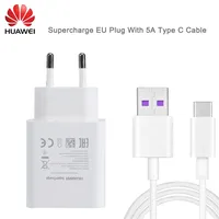 HUAWEI 22.5W EU Fast Charger for Mate 9 10 Pro P10 Plus Supercharge Quick Travel Wall Adapter 4.5V5A 5V4.5A Type C 3.0 USB Cable