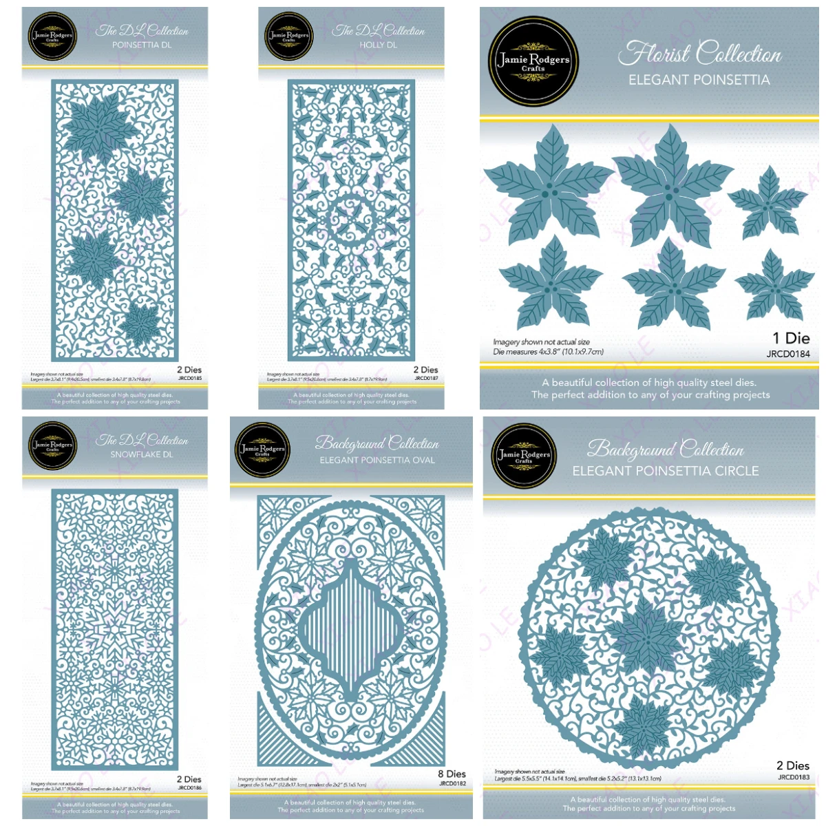 

Snowflake DL Poinsettia DL New Metal Cutting Dies Scrapbook Make Paper Card Album Diy Craft Template Decoration Die Christmas