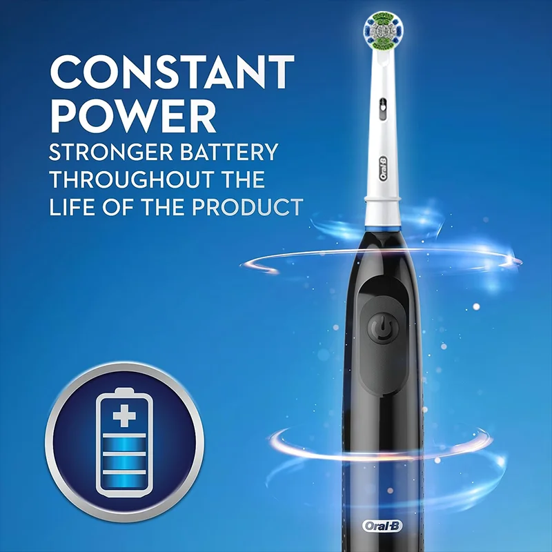 Oral B Pro Advantage Battery Power Toothbrush DB5010 Rotation Adult Electric Toothbrush With Brush Box And Brush Heads Cap