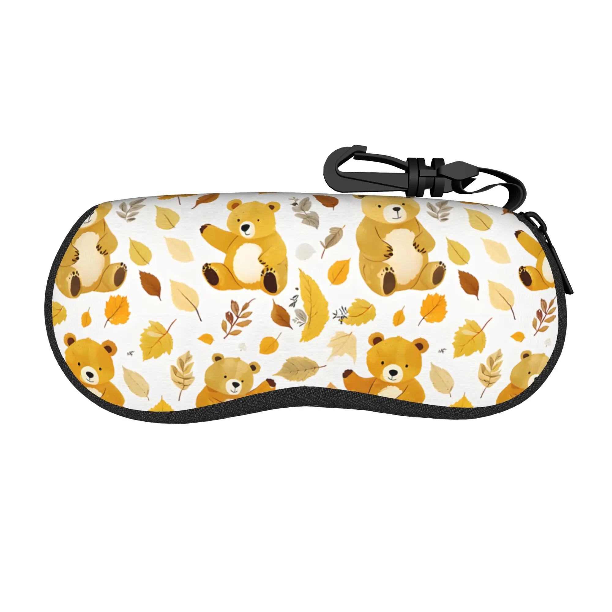 Cute cartoon bears Glasses Case Girl Boy Travel Box  Eyewear Storage Box Kawaii Eye Contacts Case
