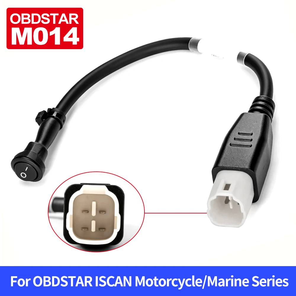 OBDSTAR M014 Diagnostic Cable for SUZUKI 4 Pin For OBDSTAR ISCAN Motorcycle Marine Scanner Motorcycle Diagnostic Connector Parts