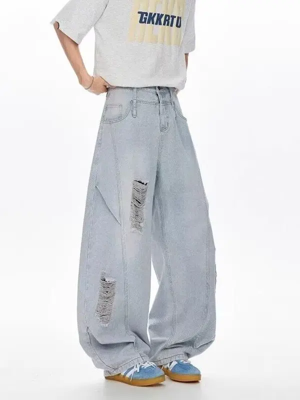 

Женские синие мешковатые джинсы 90-х годов, винтажные джинсовые брюки-бойфренды в стиле Харадзюку, японский стиль 2000-х годов, оверсайз, Y2k, джинсовые брюки в стиле гранж, одежда