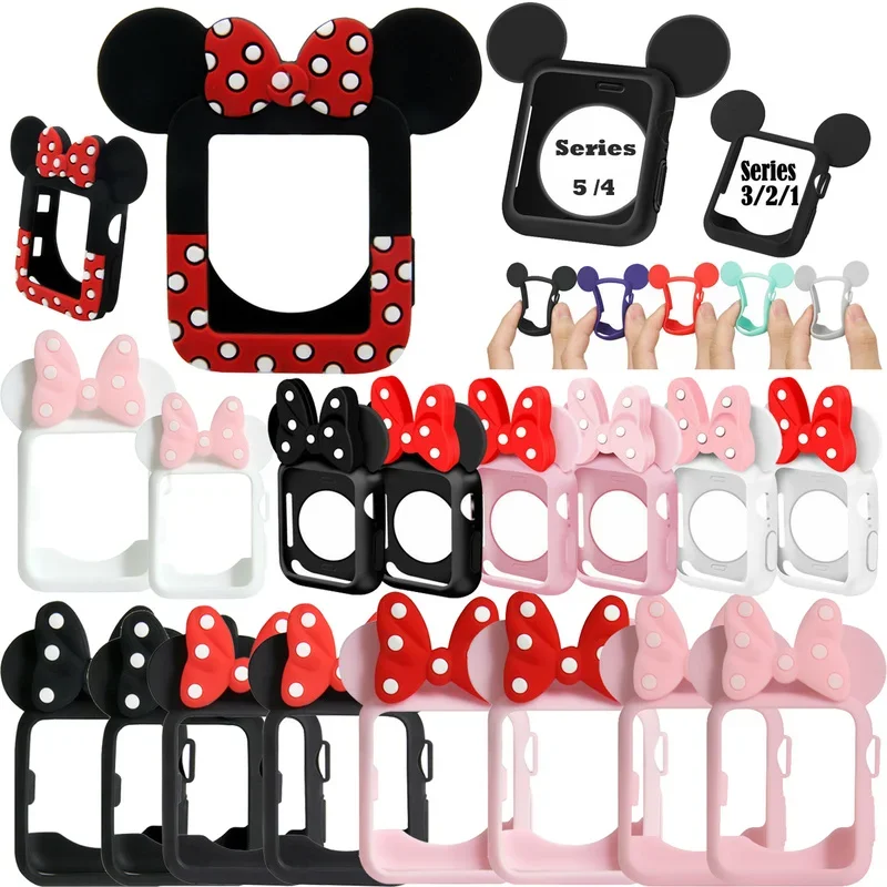 Cartoon Protector Cover for apple watch case series 9 8 7 6 5 4 SE2 45mm 41mm 40mm 44mm for iwatch 3 42mm shell silicone case