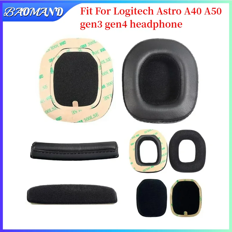 

BAOMAND Replacement Ear Pads Cushions For Logitech Astro A40 A50 gen3 gen4 Headphone Soft Memory Foam Pads/Earpads