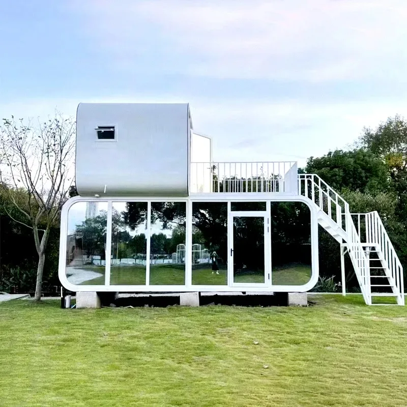 Portable Aluminum Glass Sun Room Modern Modular Steel Structure Eco Friendly Prefab Residential Bedroom Outdoor Hotels