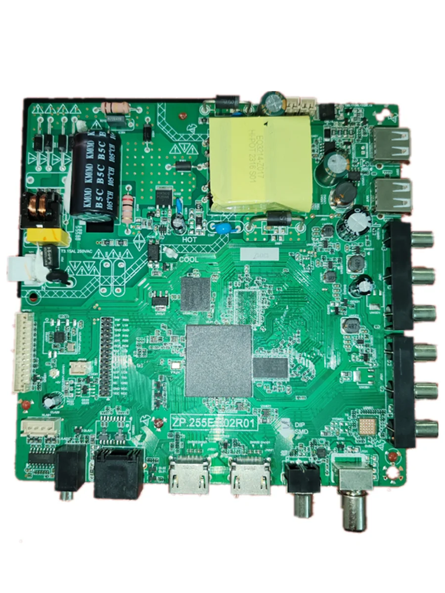 ZP.255E.802R01 wifi network Three and one TV motherboard, physical photo, tested for 45w or 35w