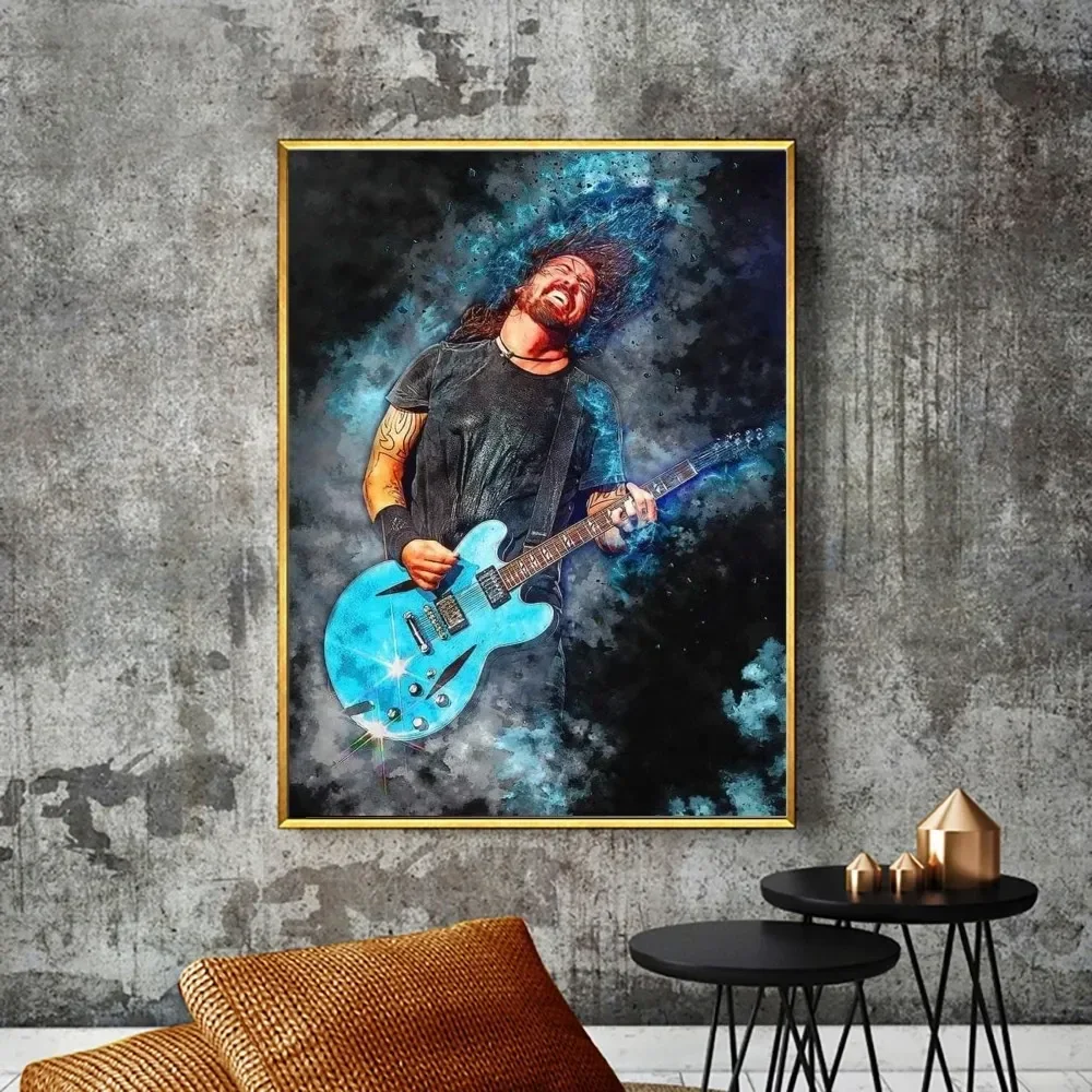 Foo Fighters Set Rock FF Band Music Poster Prints Bedroom Office Living Room Art Wall Painting Home Decoration Sticker