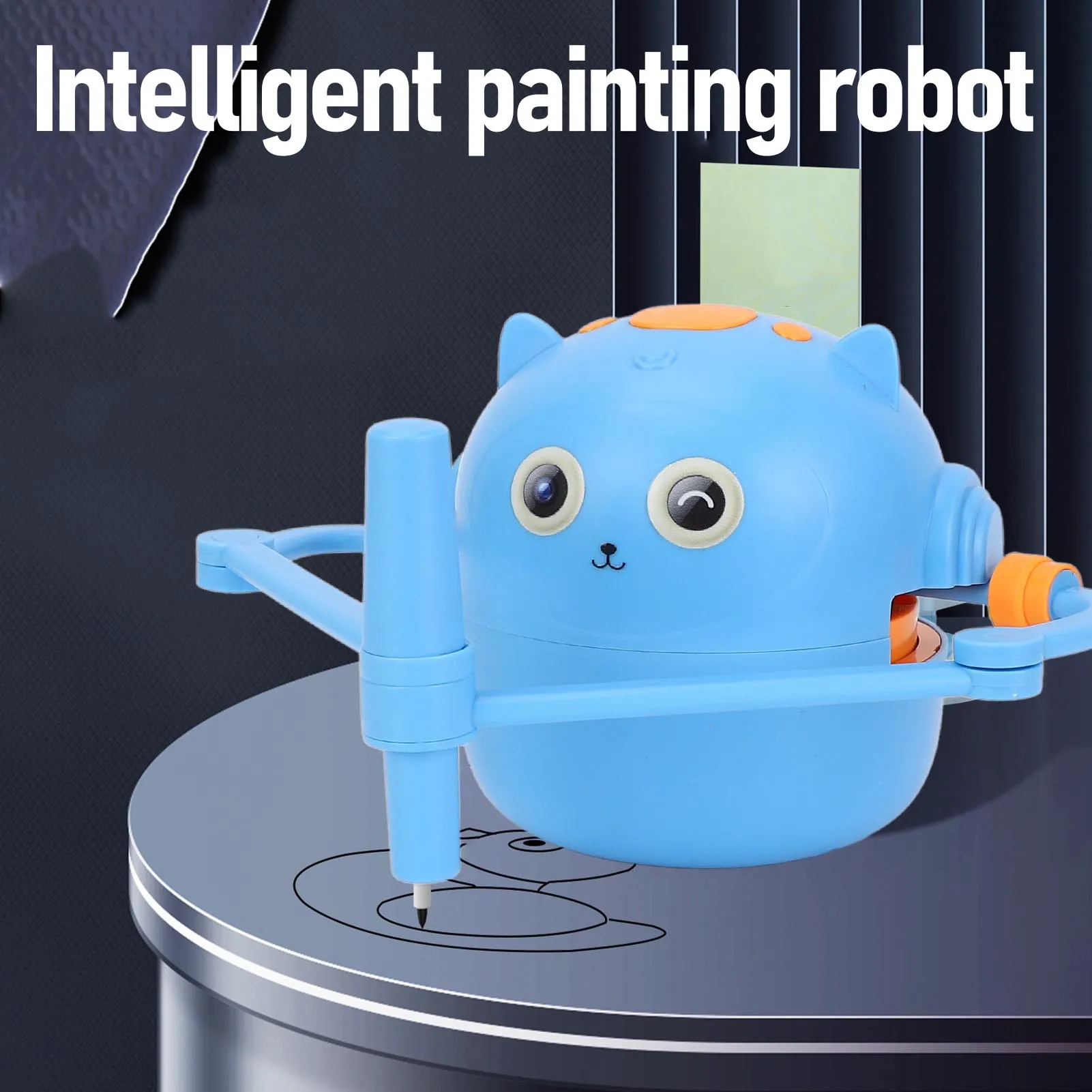 robot-drawing-interactive-versatile-drawing-modes-2400mah-battery-painting-robot-automatic-painting-with-100-cards-for-kids
