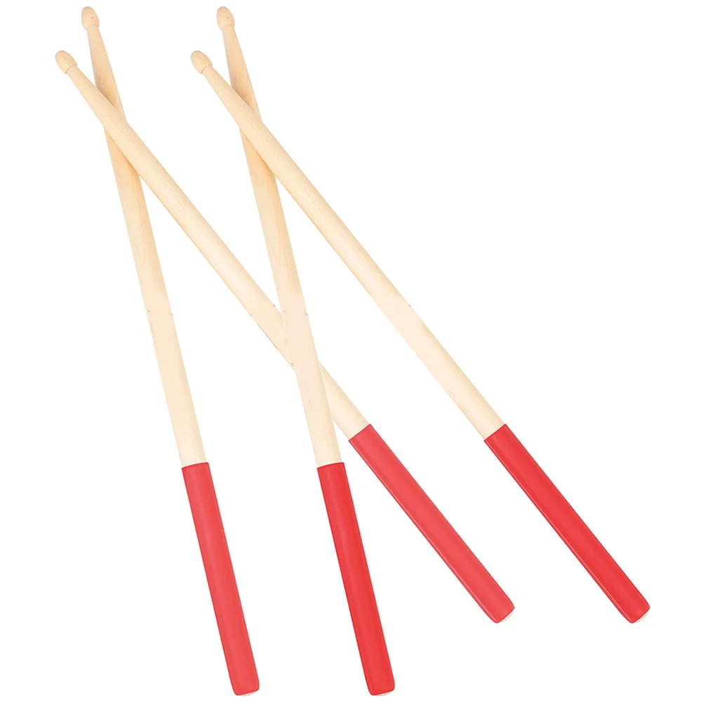 2Pairs أفخاذ خشب القيقب صوت واضح دائم ممارسة العصي للطبولين من معظم الأعمار عصي طبلة أفخاذ للبالغين