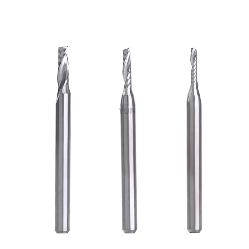 

End Milling Cutter 3.175/4mm Shank 3/4/6/8/10/12/15/17/22/25/28/32mm For MDF Acrylic PVC PS /PA /PP Board