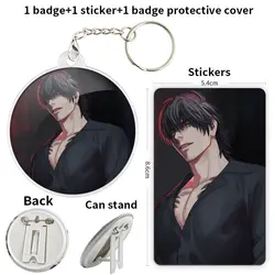 Madarame Kei Slow Damage Anime Character Game Soft Button Badge Brooch anchor Peripherals Pin Peripheral Children's gift Trinket