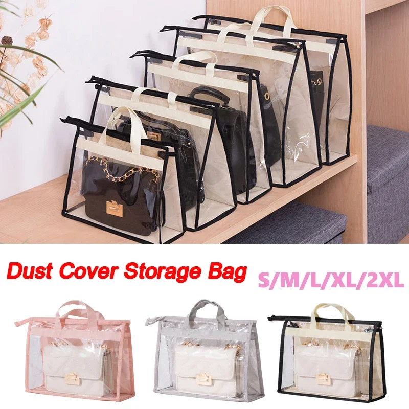 

Transparent Ladies Handbag Storage Bag Waterproof Dustproof Breathable Leather Bag Protection Bag Home Storage Organizer