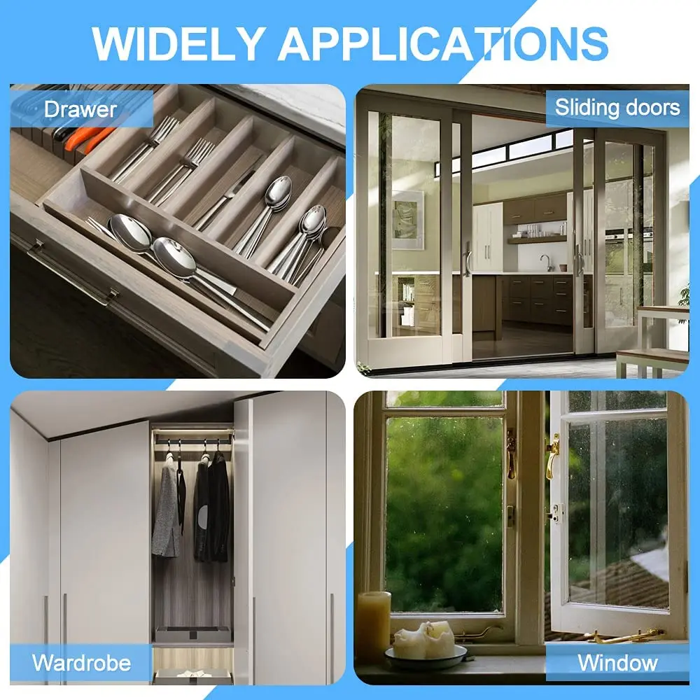 Magnetic Door Catch, Ultra Thin Cabinet Magnets Stainless Steel Cabinet Door Magnetic Catch, For Closet Drawer