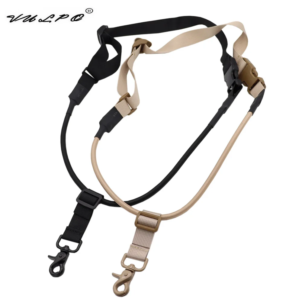 

VULPO Tactical Single Point Gun Sling Adjustable Rifle Elastic Sling Strap For Hunting Airsoft Gear Accessories