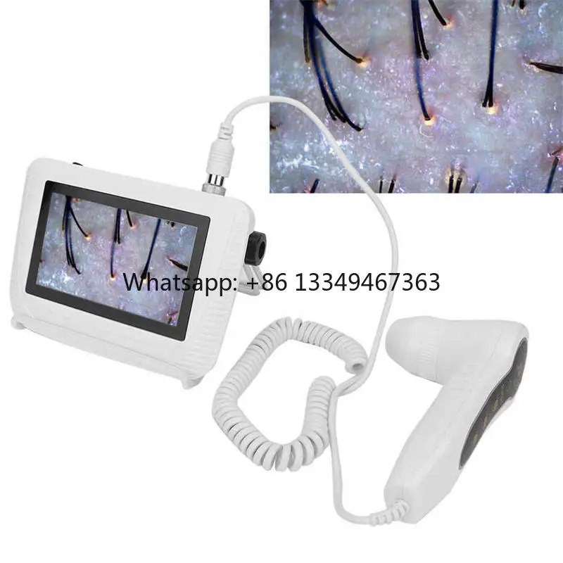 50X/200X Magnifying Skin Beauty Products  Hair Analyzer Oil Moisture Pigment Scalp Scanner Detector