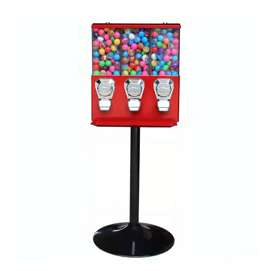 

Coin Operated Gift Table Top Chewing Bubble Gum Gumball Custom Candy Vending Machine