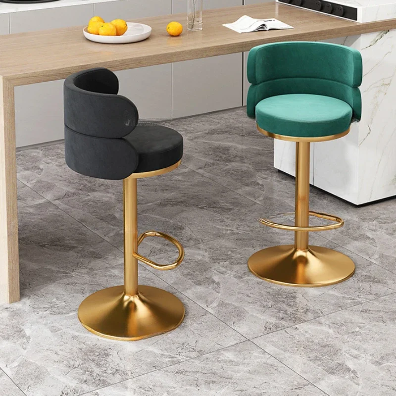 Chairs Kitchen Furniture Design Beauty Salon Bar Stools Luxury Cafe Sillas Para Comedor Banks Nordic Minimalist Reception Lounge