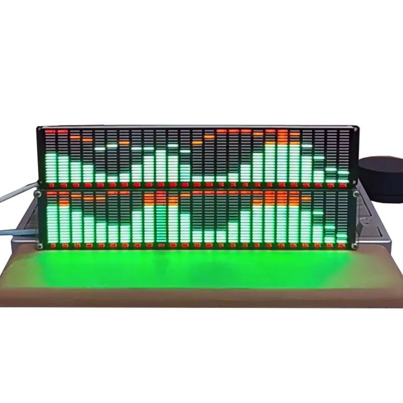 

AK2518 LED Music Level Indicator Audio Music Spectrum VU Meter Stereo Amplifier Board Adjustable Light Speed Board