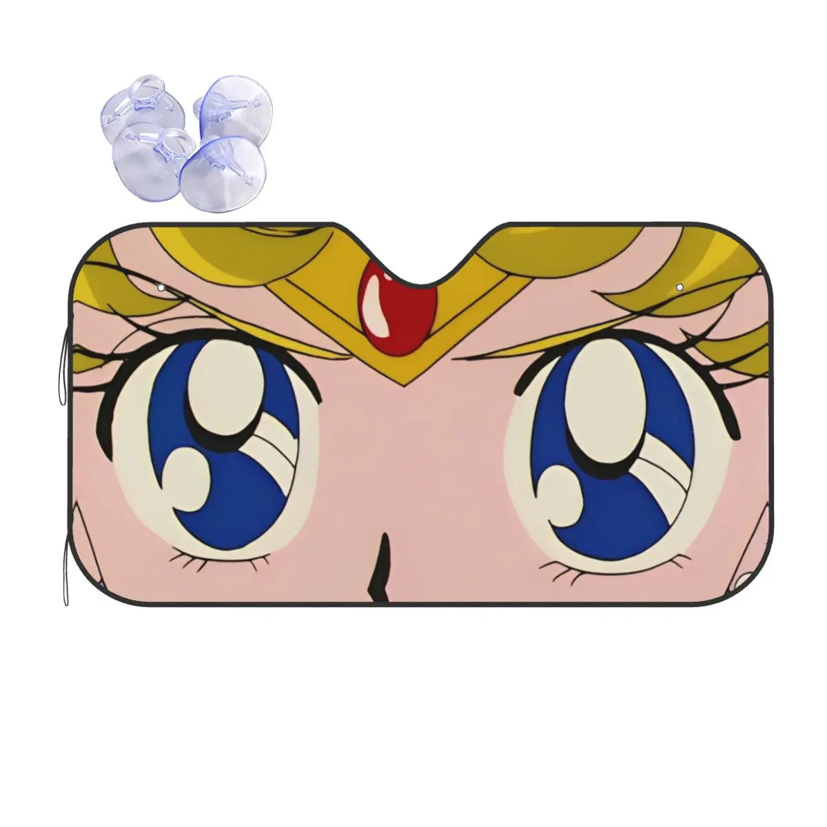 

Солнцезащитный козырек для лобового стекла автомобиля «Сейлор Мун» с рисунком глаз, милый, 70x130 см, аксессуары для защиты от солнца