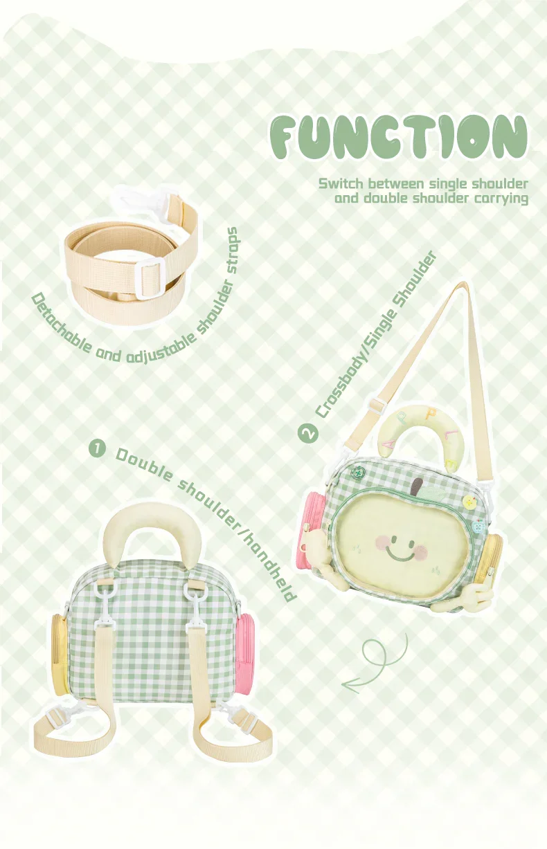 Apple-Shaped Clear Display Backpack — product information 7