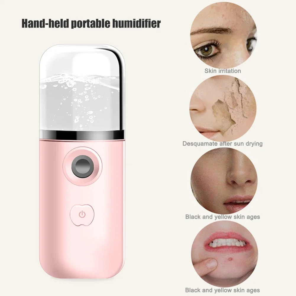 まつげ用ポータブルナノスプレー,ミニフェイススチーマー,ナノミスト保湿剤,ネブライザー