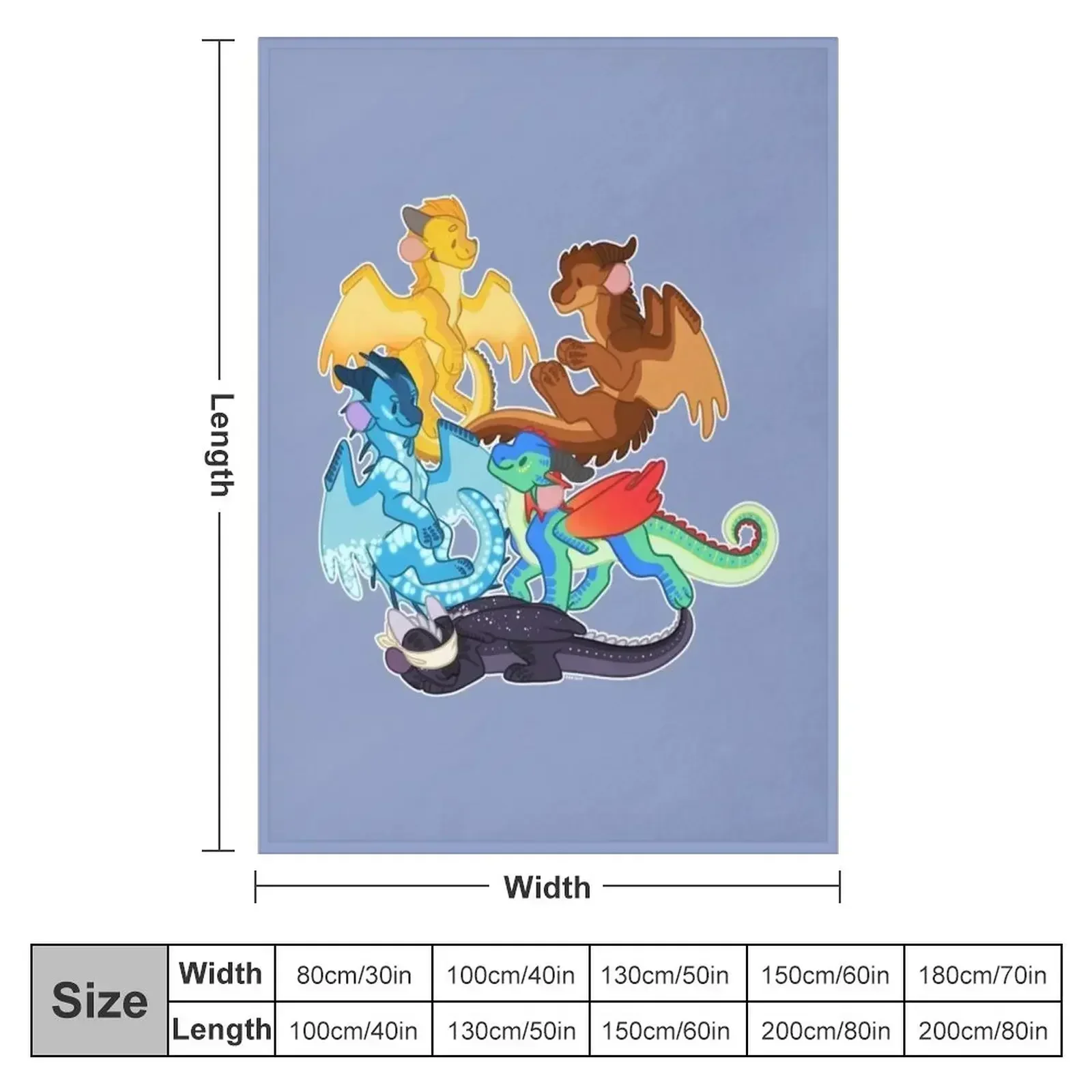 Dragonets of Destiny - WOF Wings of Fire Throw Blanket Kid'S Warm funny gift Retros Flannels Blankets