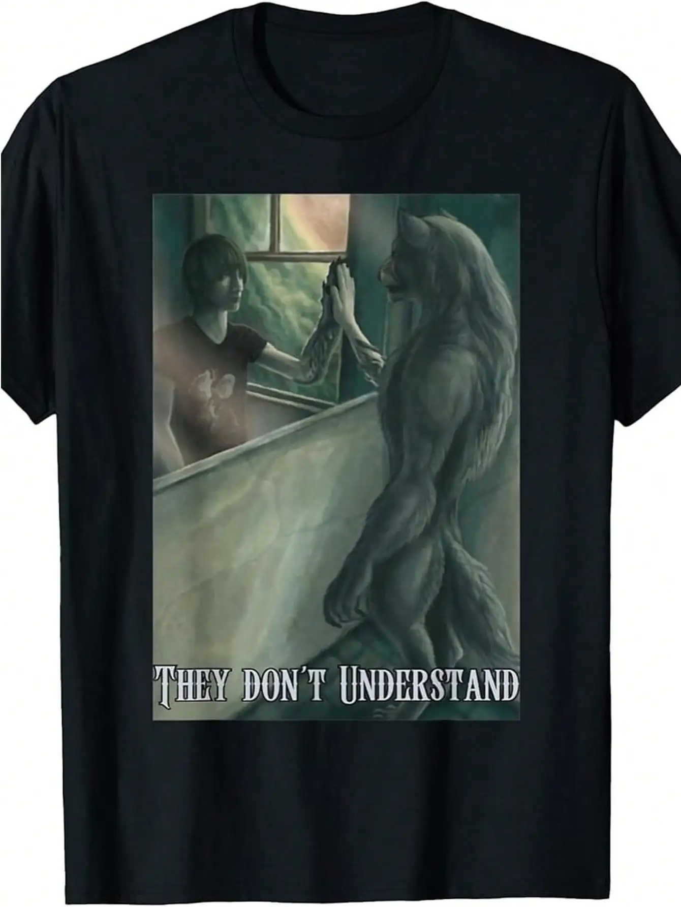 Ootd T 100% Cotton Human By Chance By Choice Cool Funny Alpha Wolf Meme T-Shirt For Men And Women Golf Gift