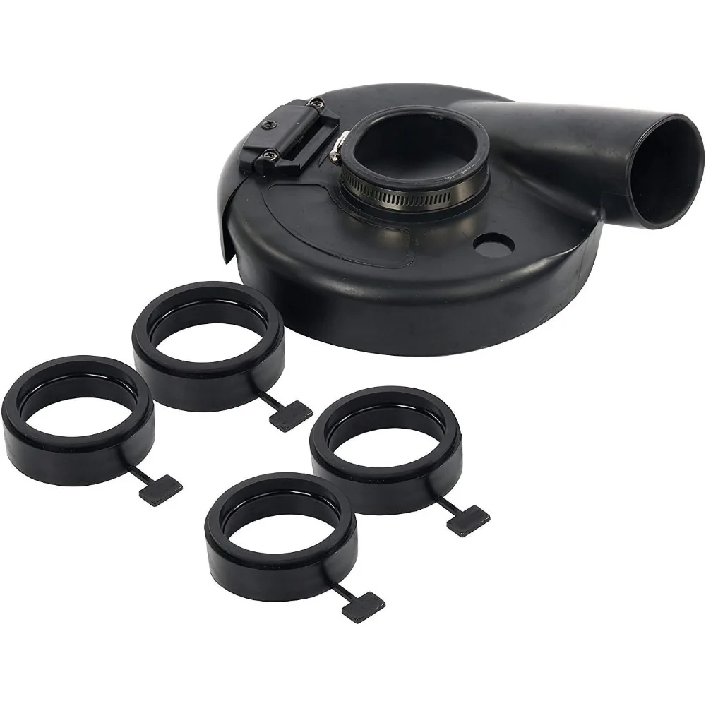 Dust Shroud Angle Grinder Universal Surface Grinding Dust Cover 7Inch with 4 Locating Rings for Concrete Stone Granite Polishing