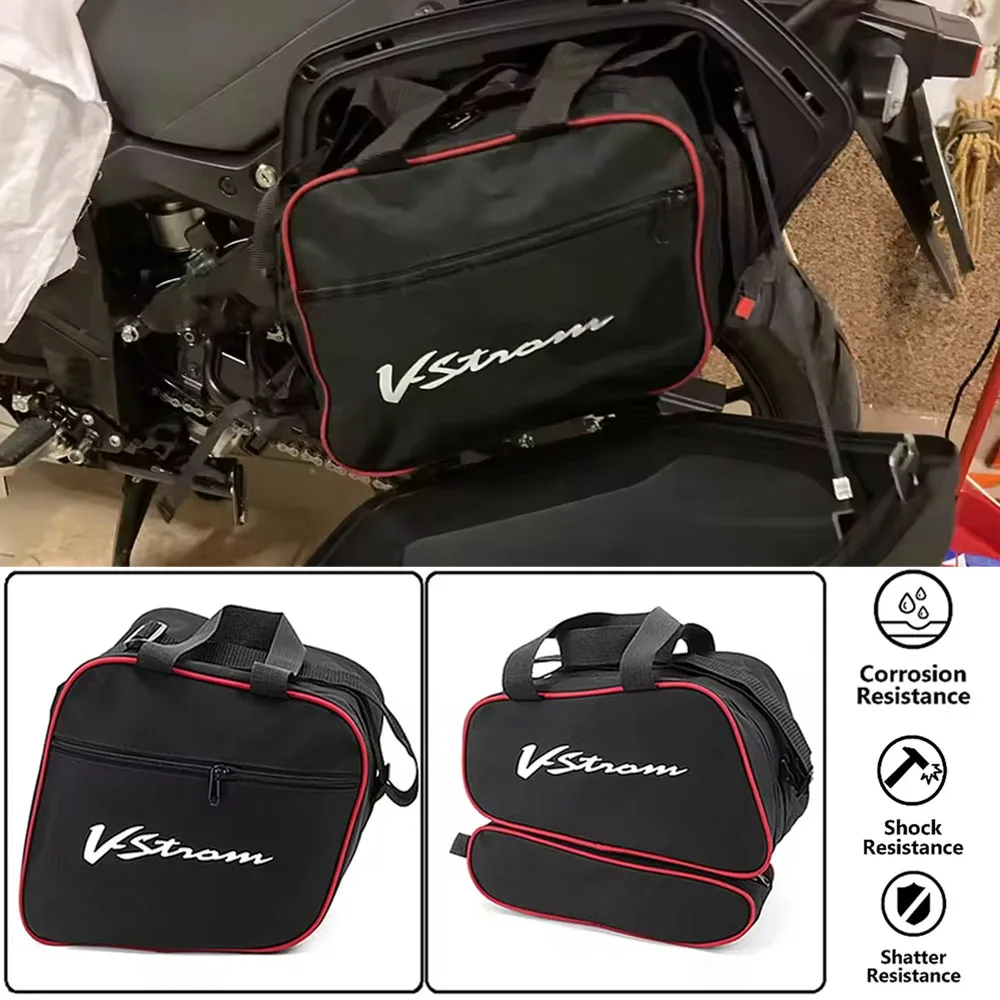 Motorcycle Luggage Bag Saddle Bags Side Storage For SUZUKI V-STROM DL1000 DL 1000 vstrom 1000 2014-2020 DL650 DL1050 V-Strom 650