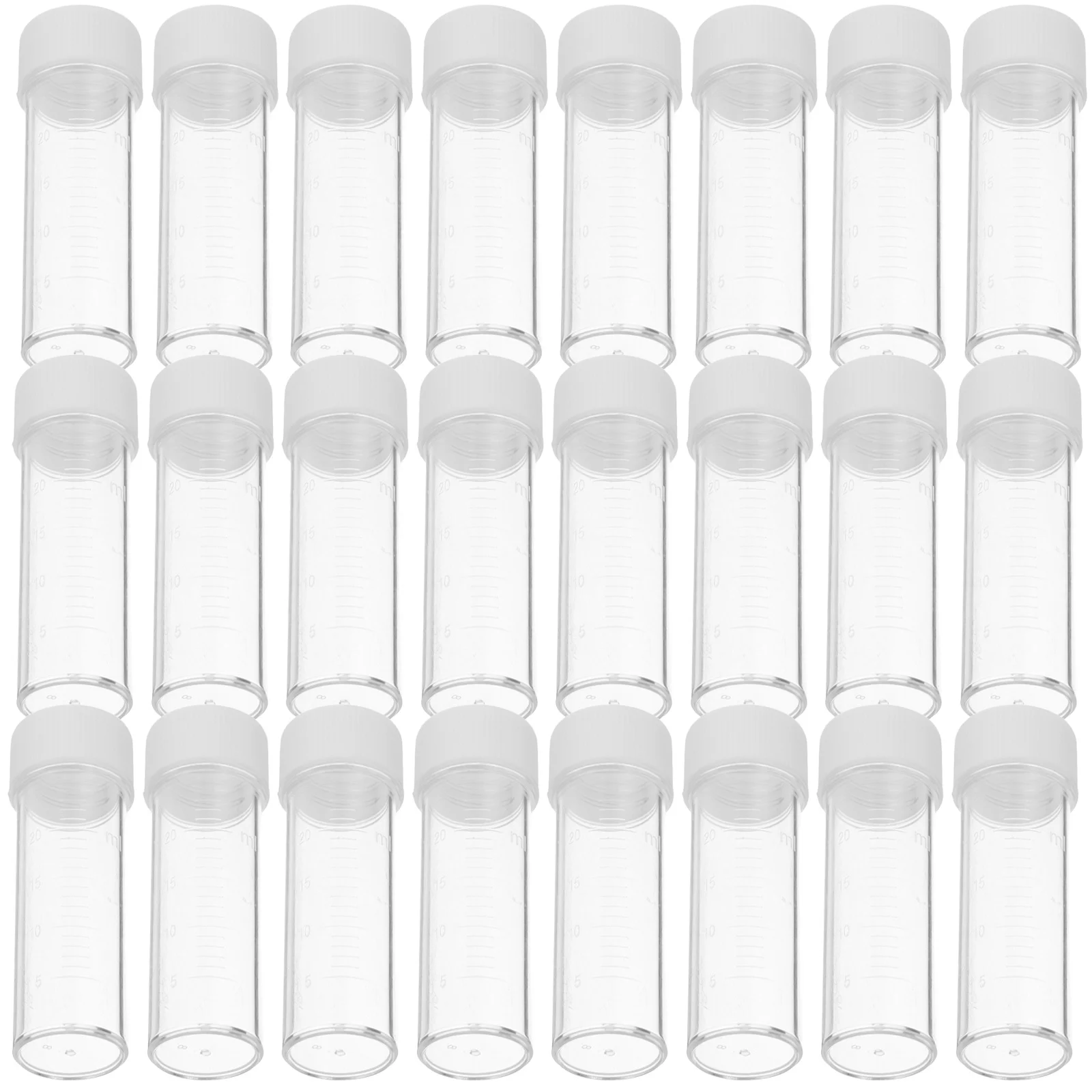 

50Pcs Sputum Culture Bottles Reliable Plastic Containers Tight Sealing Lids Easy Observation Versatile Use