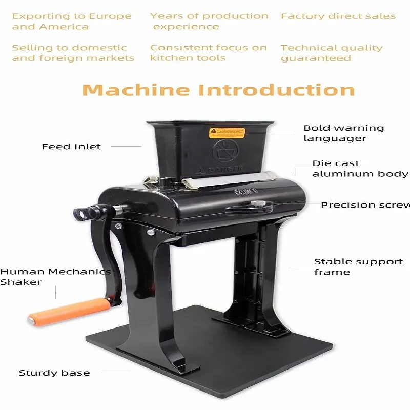 جهاز مغرض اللحوم بشفرة من الفولاذ المقاوم للصدأ من الألومنيوم التجاري للحوم