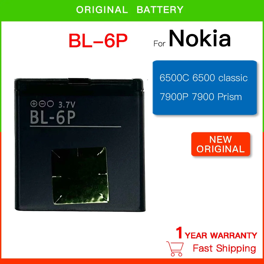 

Original BL-6P Replacement Battery For Nokia 6500C 6500 Classic 7900 Prism 7900P BL 6P BL6P 830mAh Batteria +Tracking Number