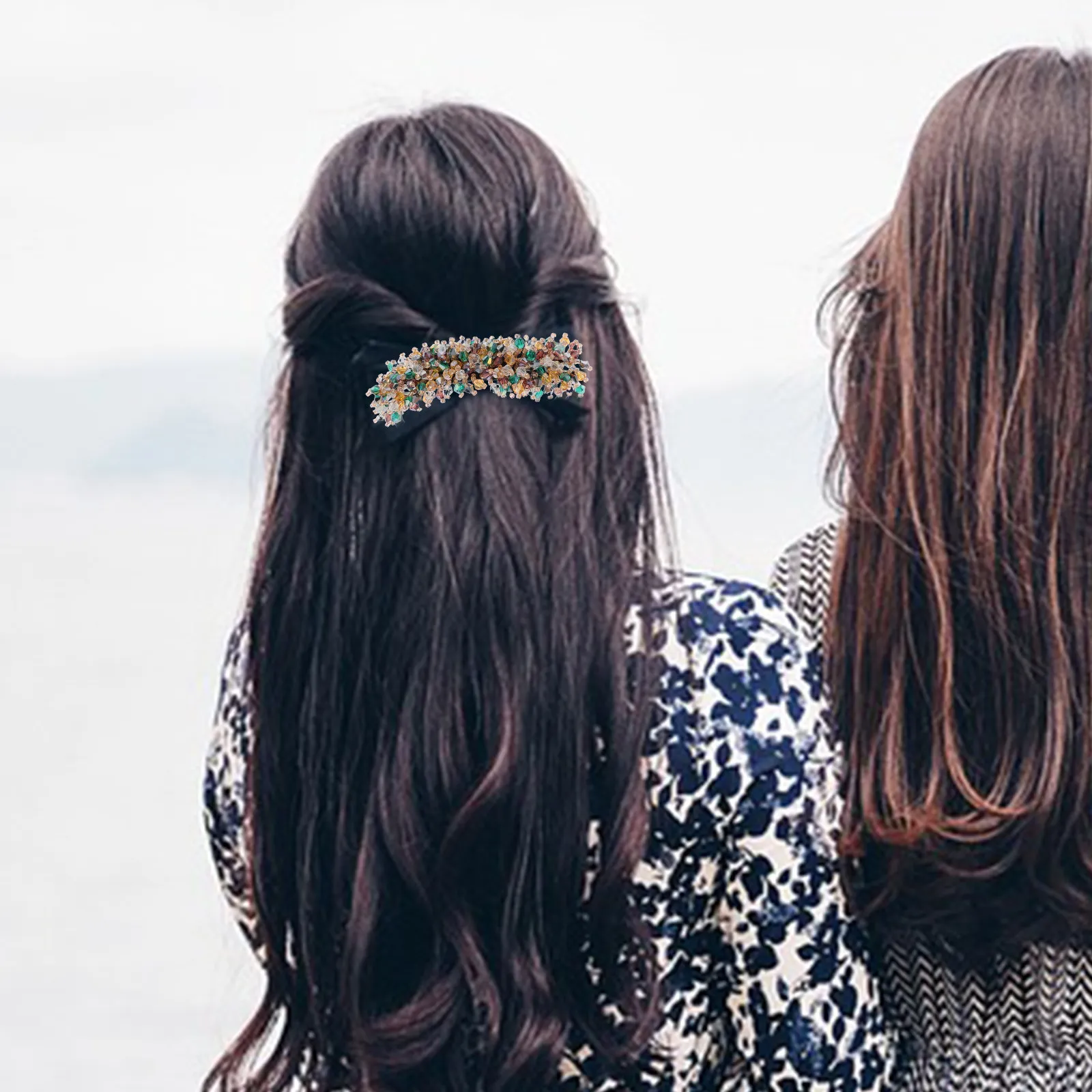 

Набор из 3-х женских инструментов для создания пучков: тинтуры для волос с стразами, блестящие формователи для пучков для отпуска, вечеринок, фестивалей, спорта