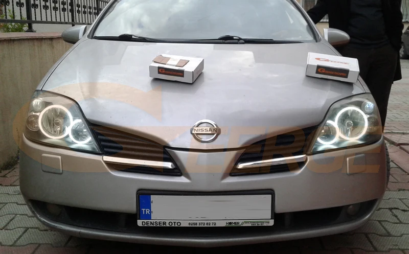 For NISSAN PRIMERA P12 2002-2008 Perfectly Compatible Ultra Bright CCFL Angel Eyes Halo Rings Kit Light
