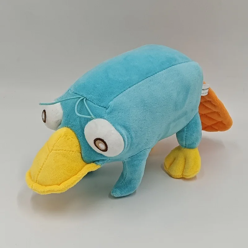 New Simulated Blue Perry The Platypus Cartoon Toys Adorable Animals Duck Cute Dolls Boys Girls Christmas Birthday Gifts 28cm