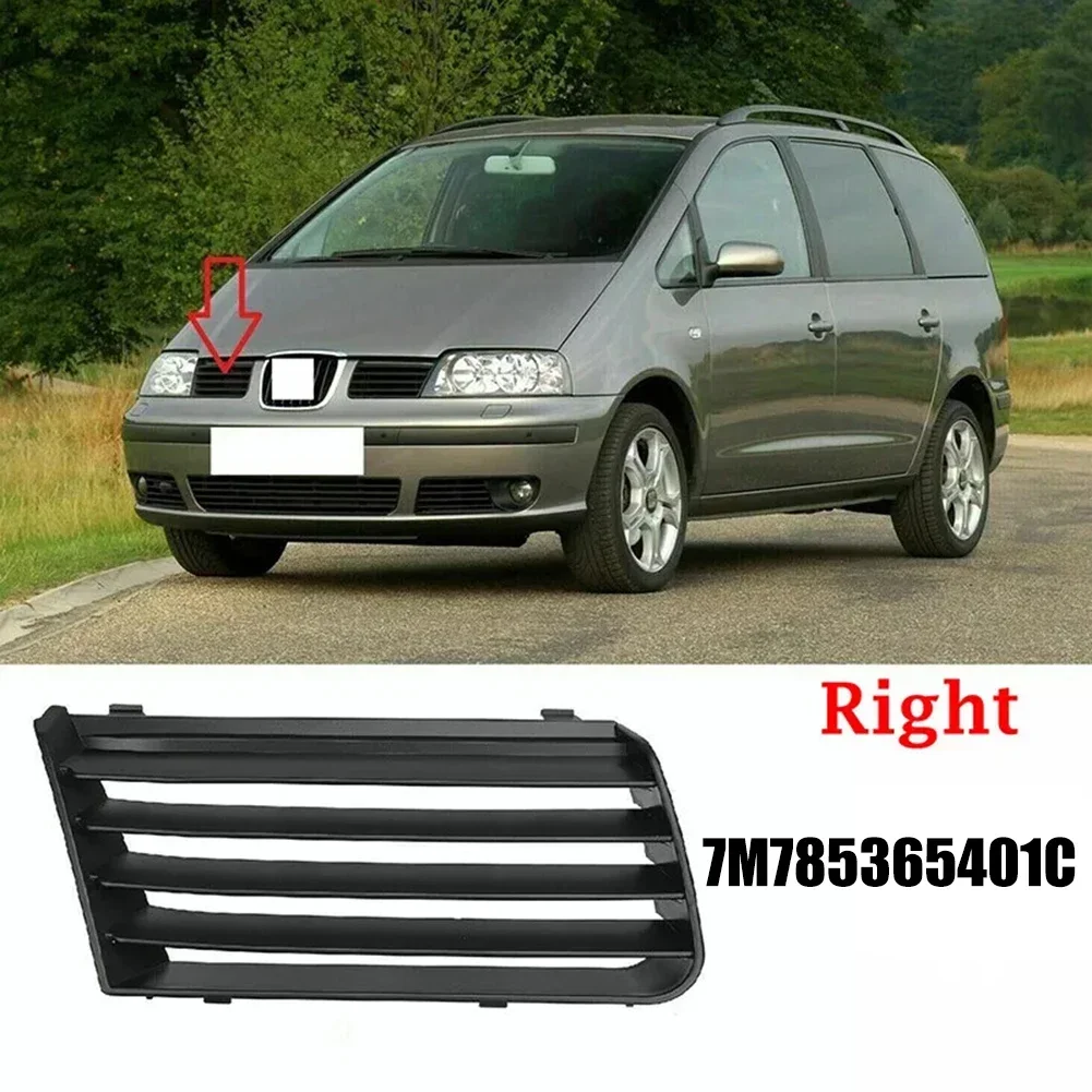 

Right Front Bumper Upper Grille Cover For Seat Alhambra 2001-2010 7M785365401C Heatproof Radiator Grill Grille Car Supplies