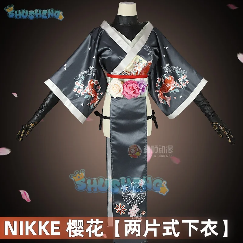 

NIKKE：The Goddess of Victory cos Sakura cosplay Full set of kimono clothing for women