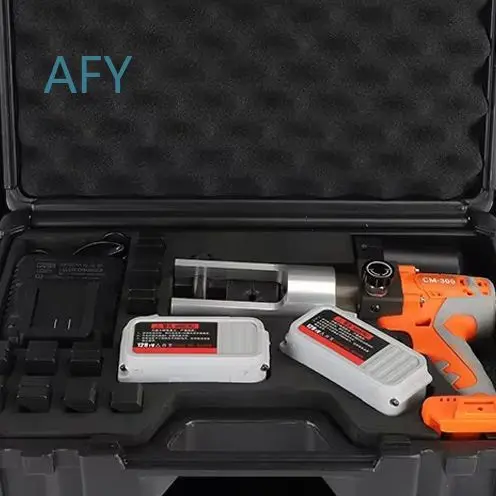 Electric Hydraulic Crimping Tool for CM300 DM300 75KN 17mm with Mold 16-300mm² Rechargeable Crimping Pliers Hydraulic Plier