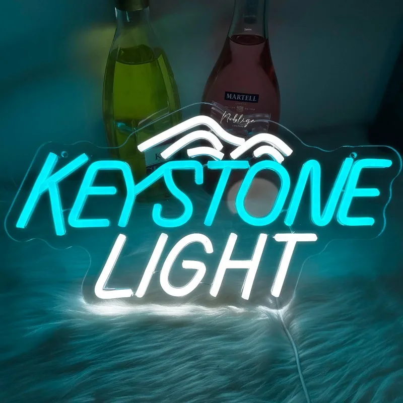 

Keys Light Beer Neon Wall Decor LED Decoration USB Powered Light up Business Bar Man Cave Store Restaurant Birthday Gift