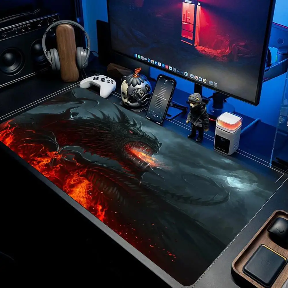 

XAXC Mouse Pad Large Table Carpet Dragon Mousenon-slip rubber gaming mouse pad laptop mouse carpet Mat Soft Computer Desk Pad