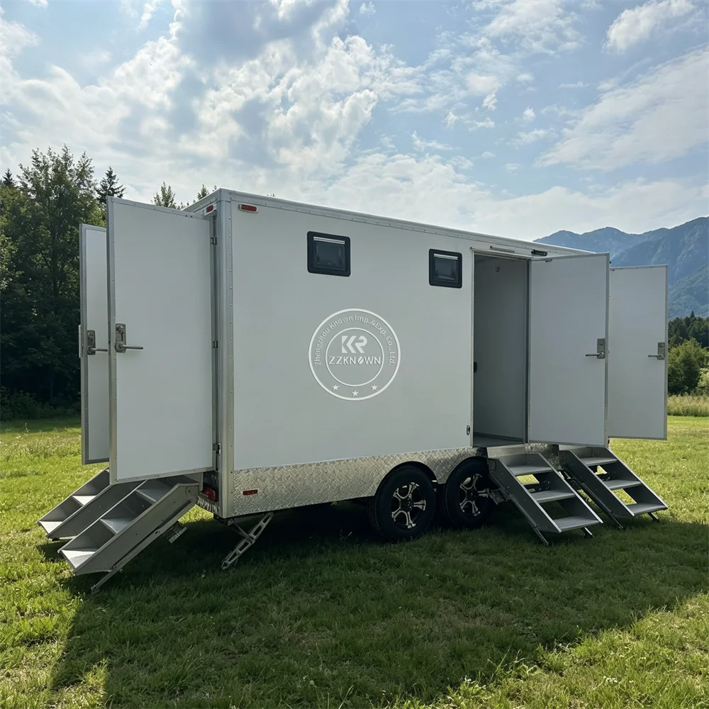 Premium Mobile Toilet Outdoor Market Portable Restroom Luxury Bathroom Cabin Durable Trailer for Public Events