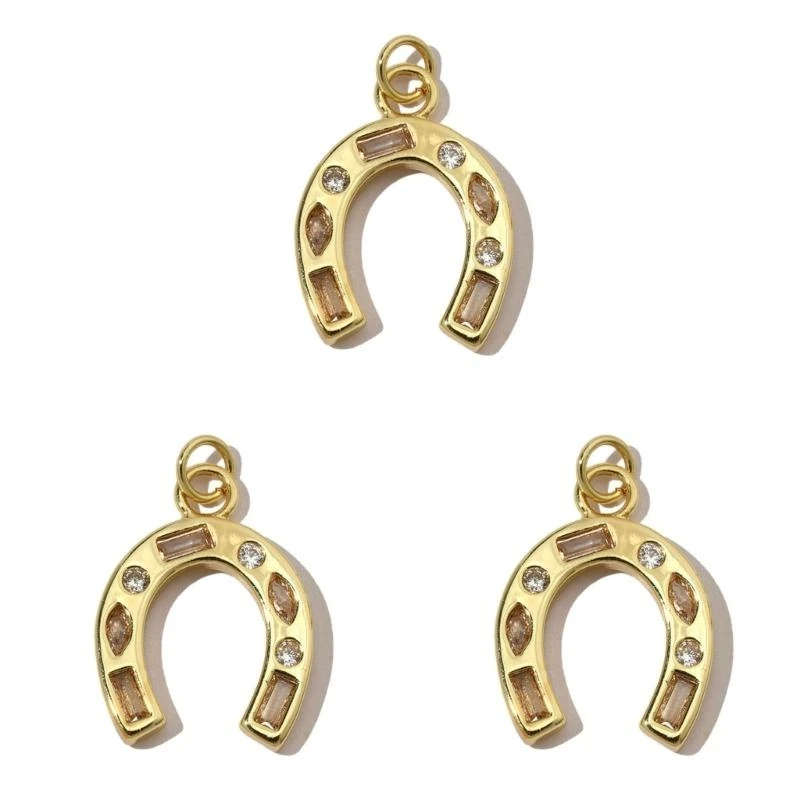 

C71D 3PCS 18K Золотая эмалевая очарование