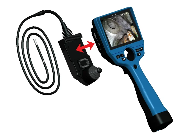 Flexible Industrial Videoscope Borescope Inspection Camera with 5.2'' Touch Screen Waterproof IP67 Photo Editing Function