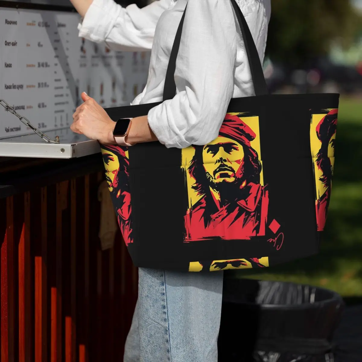 

Пляжная большая сумка Че Гевара, спортивная сумка для занятий йогой в тренажерном зале, большая большая сумка, женская дорожная сумка, сумка для фитнеса