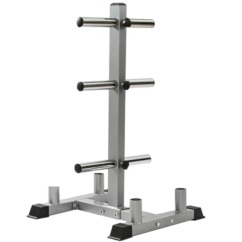 

Gym Equipment Weight Lifting Plate Rack Weight Plate Rack Tree and Barbell Bar Holder Organizer Stand