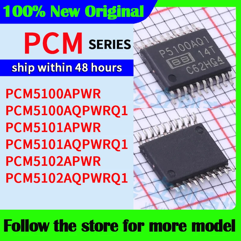 

PCM5100APWR PCM5100AQPWRQ1 PCM5101APWR PCM5101AQPWRQ1 PCM5102APWR PCM5102AQPWRQ1