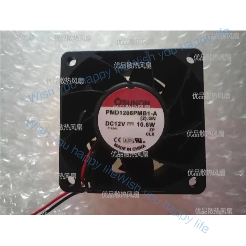 L... for SUNON PMD1206PMB1-A DC12V 10.6W 6CM 2-Wire Ball Cooling Fan