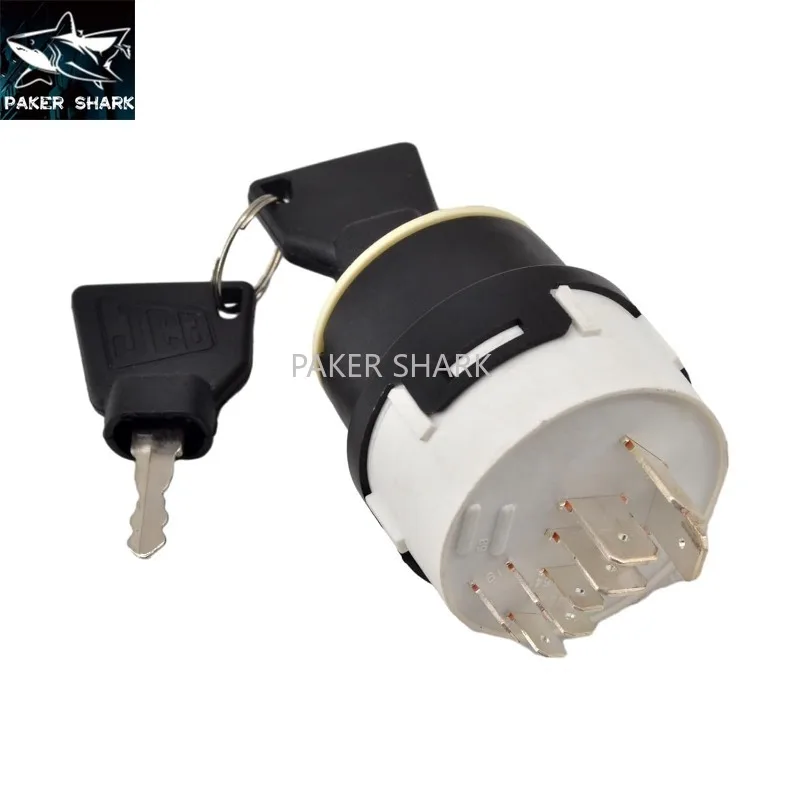 

701-80184 Для переключателя зажигания JCB 3CX 4CX Выключатель зажигания 3 Pisition 9 Терминал с 2 ключами